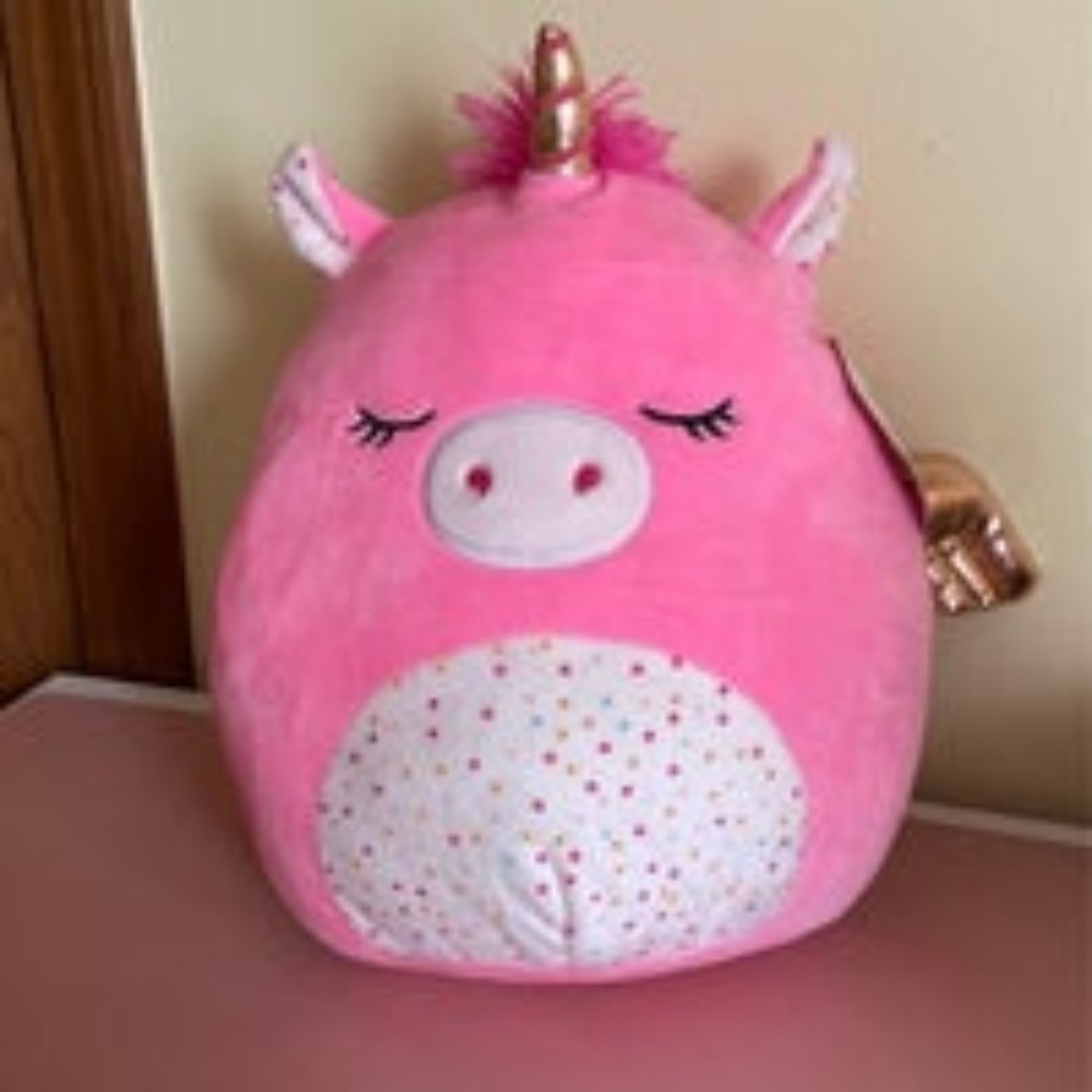 Annalise Pink Pegasus
 Squishmallow 12” with DOTS